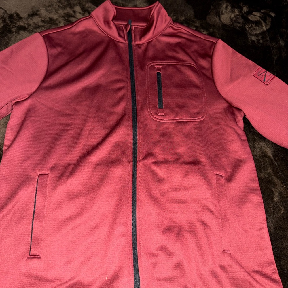 Grunt Style Men’s Red Plum Wafe Top Full Zip Jacket